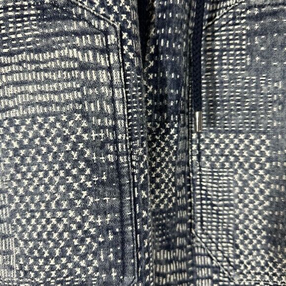 WE THE FREE MISFIT BORO REVERSIBLE HAREM JEANS IN NAVY WHITE COMBO NEW - Picture 10 of 13